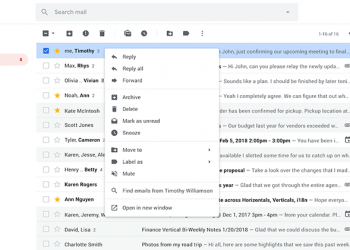 超實用！ 網頁版 Gmail 右鍵選單 將變得更為強大（搶先看）