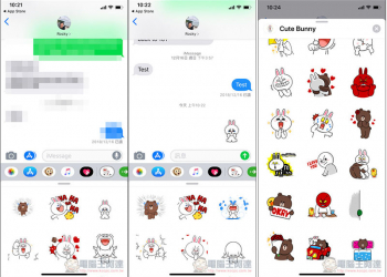 這兩款 Apps 讓你的 iMessage 也使用可愛 LINE FRIENDS 動態貼圖 - 電腦王阿達