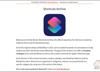 Macstories 收集超過 150 個實用 Siri 捷徑腳本 的網站