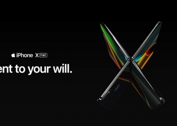 蘋果摺疊手機 iPhone X Fold 概念圖 8.3 吋螢幕、三鏡頭、螢幕下指紋 - 電腦王阿達