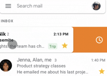 iOS 版 Gmail app 終於可以自定義滑動手勢選項了！