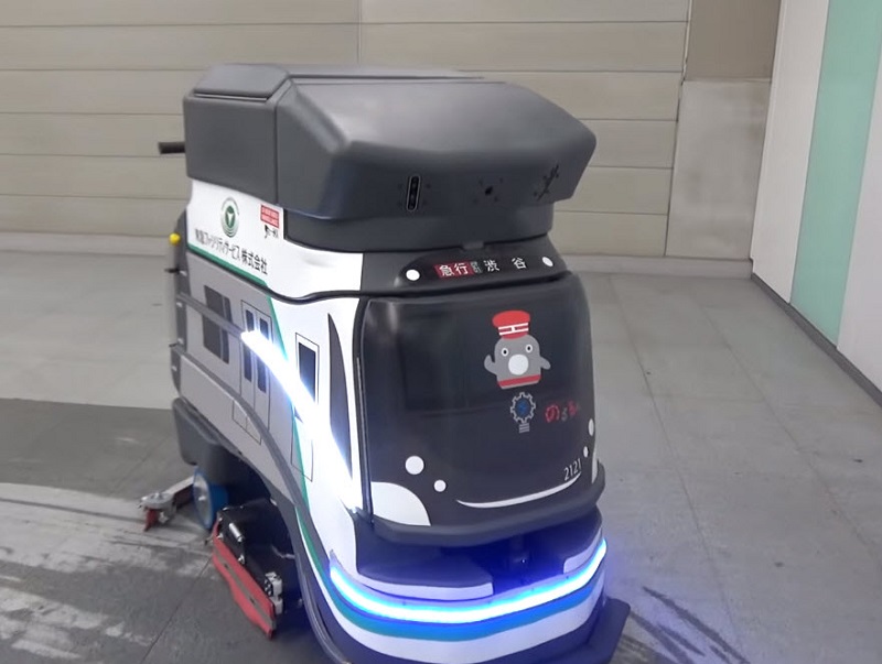 日本東急線澀谷站與橫濱站 引進 電車造型自動清掃機器人 - 電腦王阿達