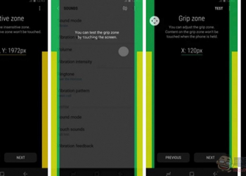 防止曲面螢幕誤觸 ， 三星推 Edge Touch app 為 S10 / S9 / S8 / S7 帶來自訂觸控選項（使用分享）