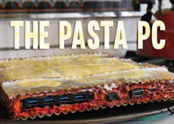 國外 YouTuber 用義大利麵製作一台個人電腦，還成功正常開機運作 - 電腦王阿達