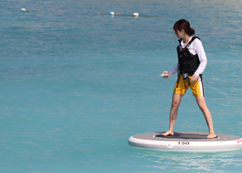 日本 Yanma 公司開發水上平衡板 Wheeebo ，讓你在水面上自由移動