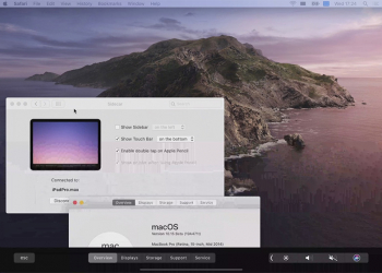 macOS Catalina 的 Sidecar 功能提供一般機型 Macbook 享用虛擬 Touch bar