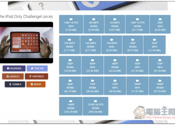 GetVideo.Download 可下載 4K 畫質 60FPS YouTube 影片的免費工具 支援多平台 - 電腦王阿達