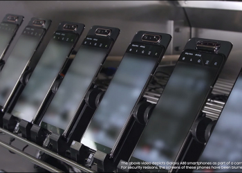 三星 Galaxy A80 翻轉鏡頭相機 ，內部結構與實驗室耐久測試影片大公開！