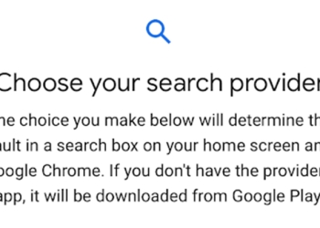 Choose your search provider