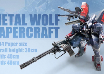 《 鋼鐵蒼狼 混沌之戰 XD 》免費釋出「鋼鐵蒼狼」機甲紙模型 組裝時間約80小時