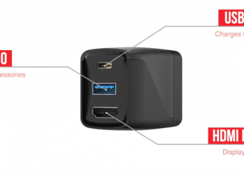 GENKI Covert Dock 比 Nintendo Switch 原廠底座更小、更好攜帶，可充電、可連結電視 - 電腦王阿達