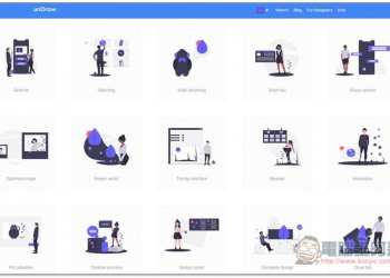 unDraw 網站 上百個 SVG、PNG 高質感小插圖免費使用，個人、商用都行 - 電腦王阿達