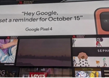 Google 的時代廣場廣告確認了傳說中的 橘色 Pixel 4