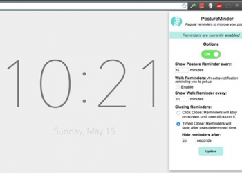 PostureMinder 會自動提醒你起身動一動、走一走的免費工具，電腦工作者必備 - 電腦王阿達