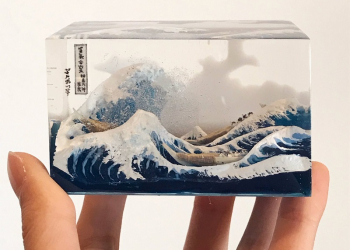 東映電影開場小模型創作者新作  浮世繪《 神奈川沖浪裏 》