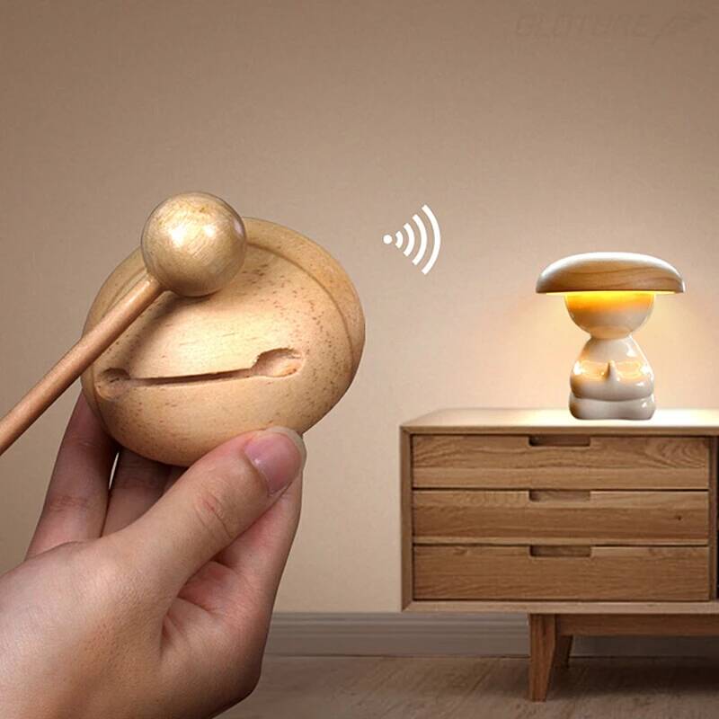 小和尚造型智慧燈 輕敲木魚就能開關 - 電腦王阿達