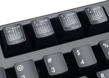 Filco 2020月曆鍵帽 能一邊打字一邊確認日期