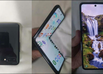 SAMSUNG 新款摺疊螢幕手機 實機曝光！採用翻蓋式設計