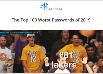 SplashData 公布 2019 年最糟糕的 100 個密碼，連續數字、按鍵順序持續蟬聯前 10 名 - 電腦王阿達