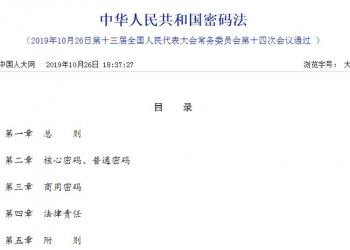 中國密碼法是宣告網路帳號密碼通通由國家保管，還是禁止亂設密碼呢?