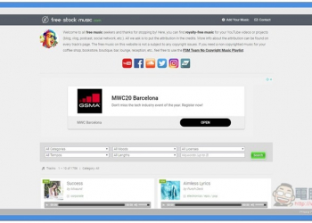 Free Stock Music 提供上千首免費音樂、配樂素材 可商用、個人授權都有 - 電腦王阿達