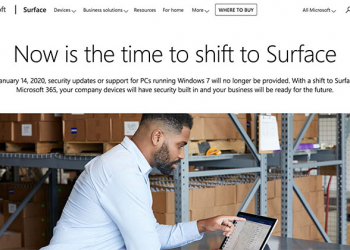Windows 7 明日將亡，Microsoft ：不如買台 Surface 吧！