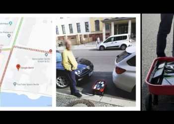 狂！有人拉著載滿手機的推車，讓 Google Maps 瞬間陷入紅色塞車狀態