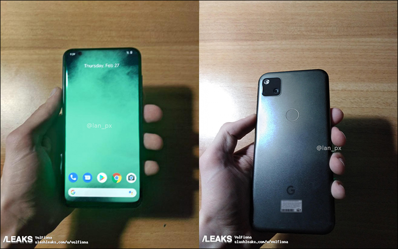 Google Pixel 4a 實機外觀曝光！採挖孔全螢幕、配備單主鏡頭相機與實體指紋感應器 - 電腦王阿達