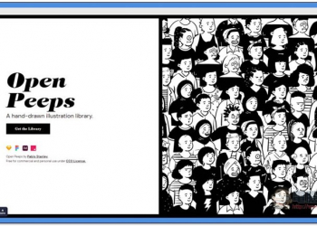 Open Peeps 提供超過 80 個人物手繪插圖免費素材，最多能變化出 584,688 種可能性 商用、個人皆可 - 電腦王阿達