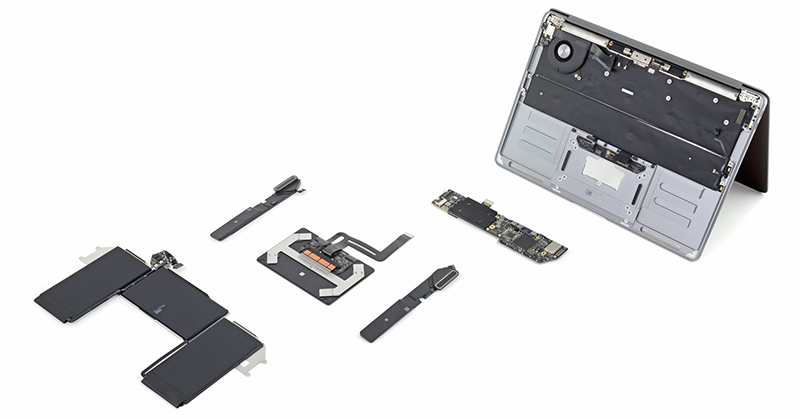 iFixit 拆解 MacBook Air 2020，搭載全新巧控鍵盤可修復性評分 4 分（較上代機型提升 1 分）