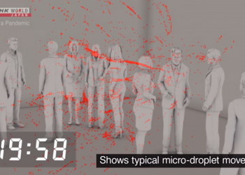 日本NHK最新實驗影片顯示，為何現在戴口罩這麼重要 - 電腦王阿達