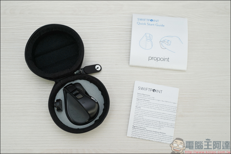 Swiftpoint TracPoint & ProPoint 開箱，世界最迷你的人體工學筆握式滑鼠 - 電腦王阿達