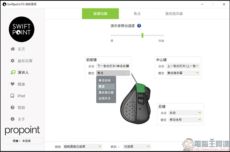 Swiftpoint TracPoint & ProPoint 開箱，世界最迷你的人體工學筆握式滑鼠 - 電腦王阿達