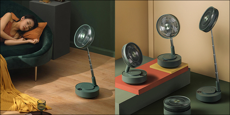 小米有品推出「愛登加濕收納淨化扇」，支援角度調整、內建水霧加濕噴頭、支援長效無線使用