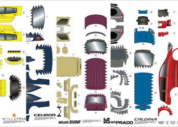GAZOO 釋出 27 款豐田汽車免費紙模型，1936～2012 年都有