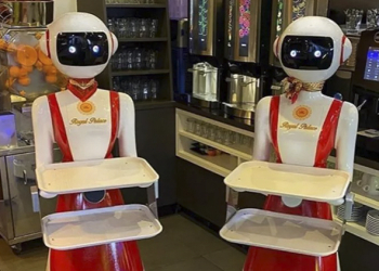 荷蘭餐廳採用機器人服務生來保持社交距離 ，真的讓人想保持距離（咦）