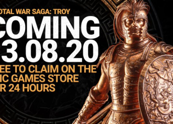 《Total War Saga: TROY》於Epic Store上開放最初 24 小時內可免費取得