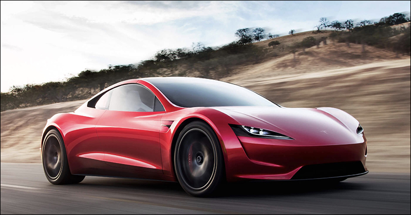 Tesla Roadster 2 如果掛上 SpaceX 火箭推進器加速有多快？ 0-96km/h 只要約 1.1 秒