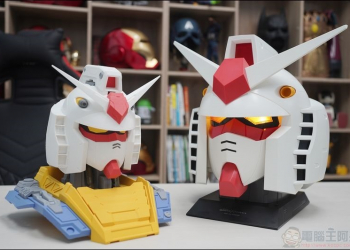 鋼彈立於大地！OWNDAYS RX-78-2 鋼彈頭型眼鏡盒 開箱 - 電腦王阿達