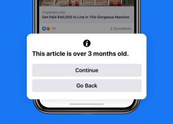 Facebook 防假新聞，將推出提醒分享的文章是三個月前發表的功能 - 電腦王阿達