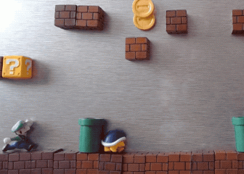 這個父子在 「冰箱上」創作的超級瑪利歐遊戲影片 ，應該可以勾起你的童心