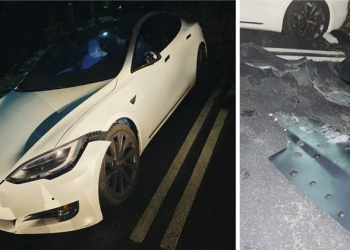 Tesla Model S 被泊車小弟拿去試「獵豹模式」 悲慘結局全被錄…（影片）