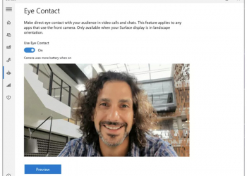 Microsoft 在 Surface Pro X 上推出「眼神接觸」功能，用 AI 校正你的視線