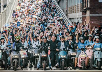 Gogoro 快閃台北橋第五年，3,500 台電動車共襄盛舉狠甩世界紀錄