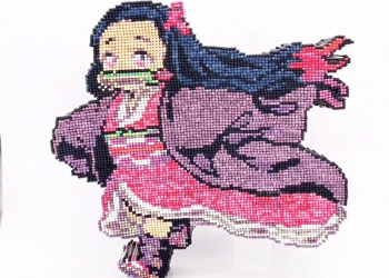 日本達人用棉花棒做出各種作品 從寶可夢到彌豆子都有