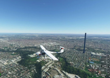 Microsoft Flight Simulator 出現 212 層樓的巨大奇景，原因是學生手殘不小心輸入錯誤 - 電腦王阿達