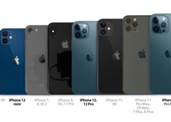 iPhone 12 系列與其他 iPhone 型號尺寸大小比一比圖片，讓你一眼快速了解究竟差多少 - 電腦王阿達