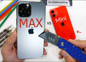 iPhone 12 Pro Max 和 iPhone 12 mini 暴力虐機測試比較