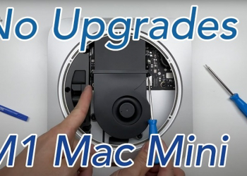 M1 版 Mac mini 拆解報告，記憶體與硬碟都無法自行升級（應該說所有硬體都是） - 電腦王阿達
