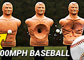 國外 YouTuber 製作空氣砲射出 1,000mph 棒球，實測可打穿假人和 9 個手套